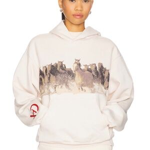 Darlin Women’s Cream Graphic Hoodie (Bundle with the sweats)
